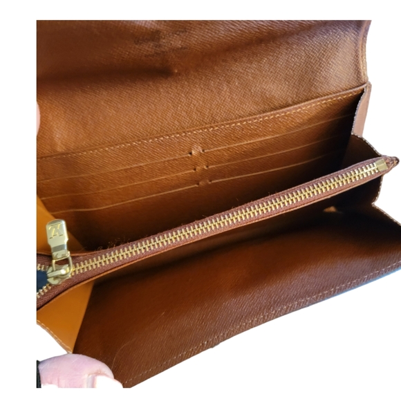 LOUIS VUITTON | Monogram Portefeuille Sarah M61734 Long Wallet - Picture 8 of 15